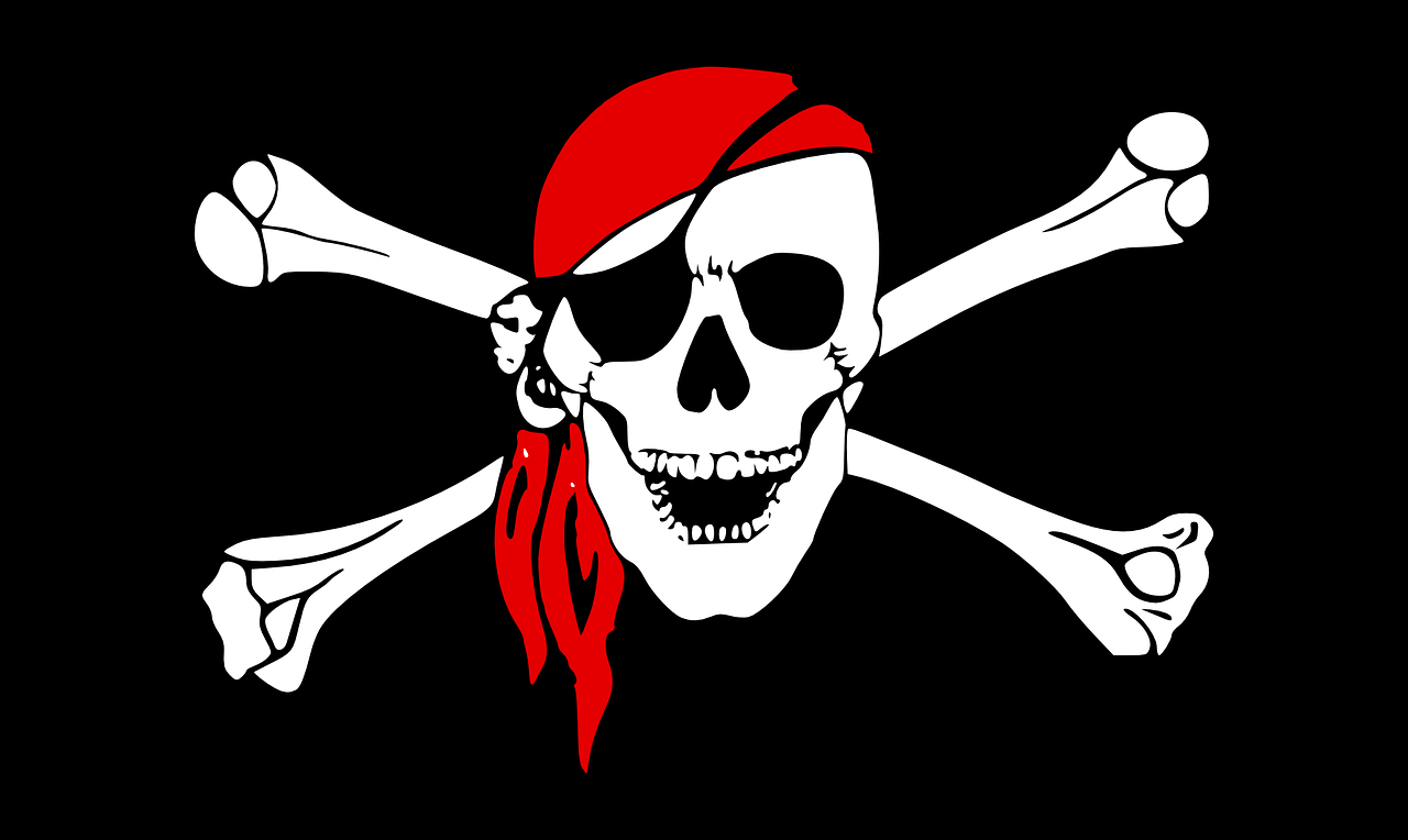 pirate, skull, crossed bones